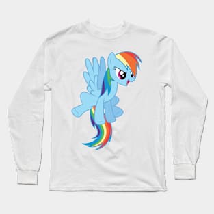 Rainbow Dash will help out Long Sleeve T-Shirt